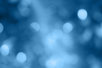 Fototapeta premium Blue bokeh or blurred abstract for background