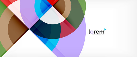 Obraz premium Multicolored round shapes abstract background