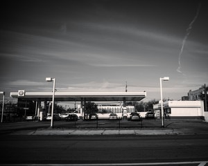 1970 gas station