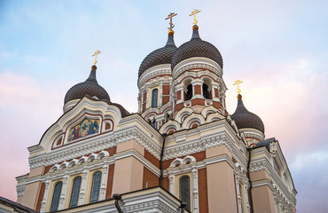 Alexander Nevsky Cathedral in old Tallinn.