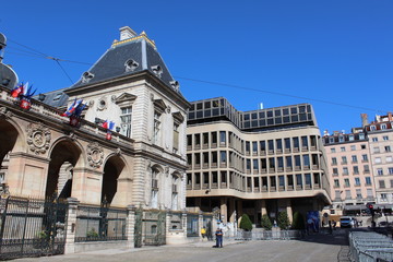 Fototapeta na wymiar Lyon - Hôtel de Ville - Terreaux - Opéra