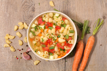 soup with vegetable and pasta