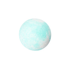 Fototapeta premium Bath bomb on white background. Spa product