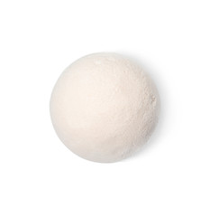 Bath bomb on white background. Spa product