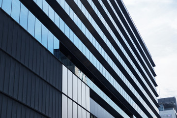 architecture and urban concept - skyscrapers or office buildings in downtown of tokyo city