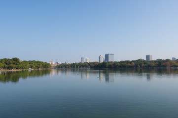 Fototapeta na wymiar 福岡市 大濠公園の風景