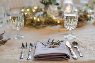 rustic table setting