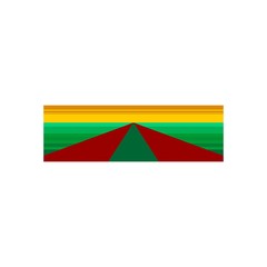 Obraz premium Sunset Horizon with a Street Vector