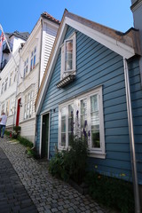 Fototapeta na wymiar Norwegen Häuser in Bergen