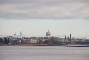 Kronstadt, view from Gulf of Finland