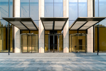 Glass doors for modern architecture..