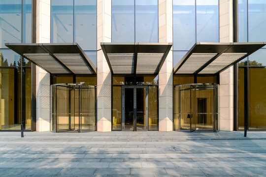 Glass doors for modern architecture..