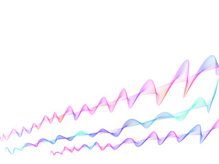 abstract art, the concept of lines and waves