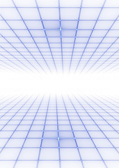 abstract techno background, grid perspective