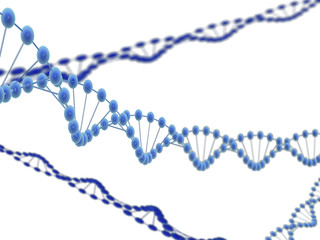Naklejka premium dna molecules in microworld