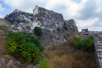 Fototapeta na wymiar A view of Margat (Al-marqab) Castle in Baniyas, Syria.