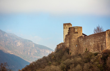 Firmian - Sigmundskron Castle, one of the oldest castles in South Tyrol near the city of Bolzano, South Tyrol , northern Italy