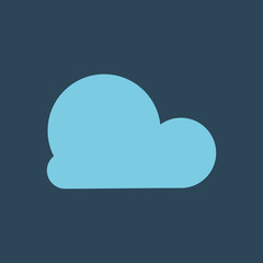 Silhouette icon cloud