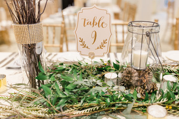 Fall Wedding Table Setting