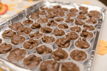 cookies with chocolate and nuts