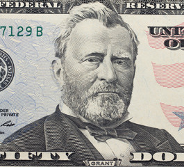 Ulysses  Grant   portrait on dollar bill