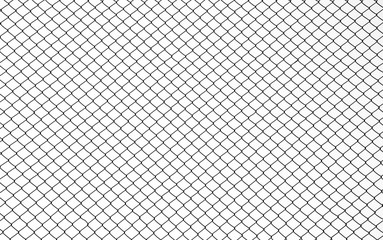 Wire mesh steel on white background - silhouette