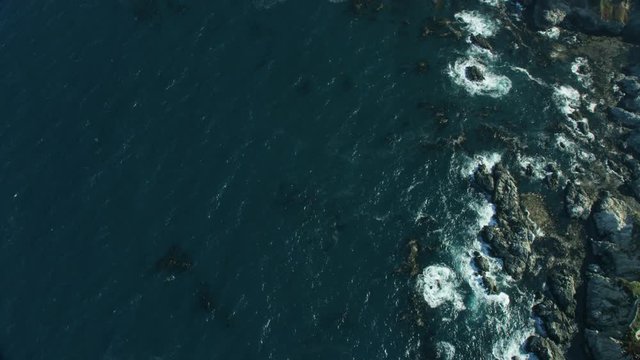 Aerial Rocky Point to Kaiser Point Big Sur