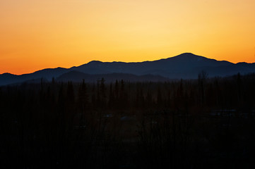 Sunset mountain