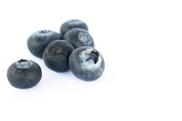 Fresh blueberry on white background
