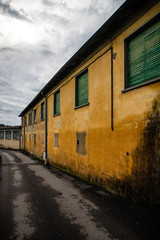 Abandoned industrial building