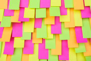 Multi colored Post note sticker, paper note, post it, sticky notes background
