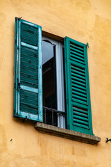 Fototapeta premium window with shutters