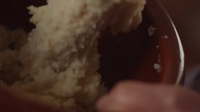 Woman traditional food