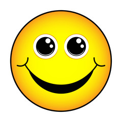 Fototapeta premium Face sign icon, vector illustration. Flat design style