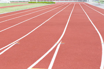 Red Running Track