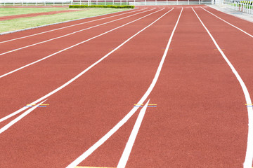 Red Running Track