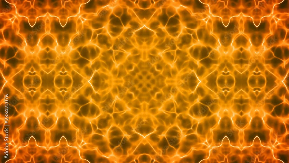 Poster abstract kaleidoscope background seamless looping/ 4k animation of abstract fractal kaleidoscope lig