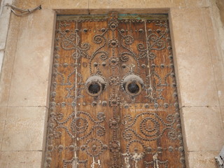 old wooden door