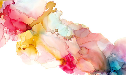Alcohol ink texture. Fluid ink abstract background. art for design - obrazy, fototapety, plakaty