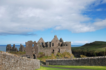 Fototapeta na wymiar Dunluce castle in Northern Ireland