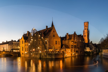 Obraz premium bruges at night