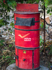 Fototapeta na wymiar Close-up of a mailbox, Narendranagar, Tehri Garhwal, Uttarakhand, India