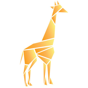 Origami puzzle giraffe