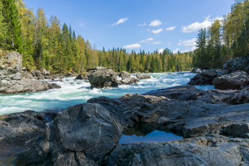 Dangerous rapid on Kizir