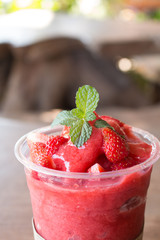 Strawberry smoothies