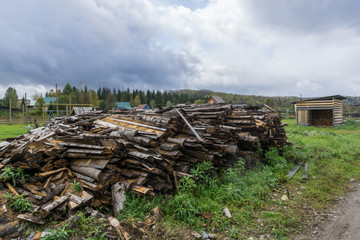 Stack of timber