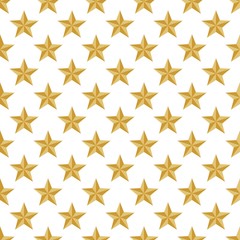 Luxury gold background with gold shiny stars in a row side by side and below them on a white background
