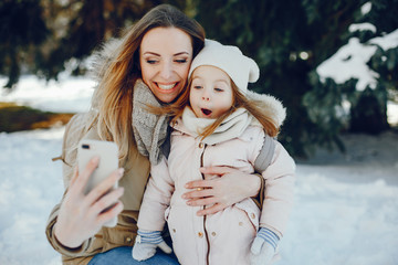 mother with daughter