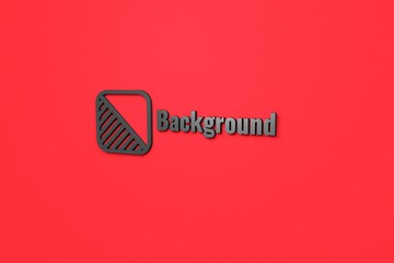 Illustration of Background with grey text on red background