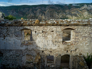 Ruins of Kotor Fortress, Kotor, Bay of Kotor, Montenegro